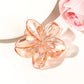 Transparent Pearlescent Flower Claw Clip