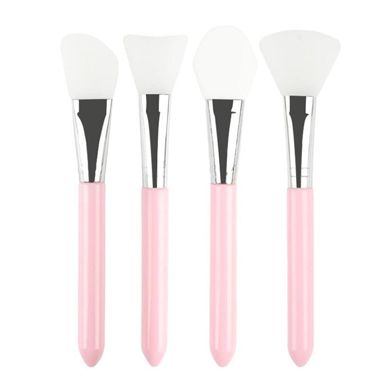 4 Gel Silicone Facial Applicator Brushes